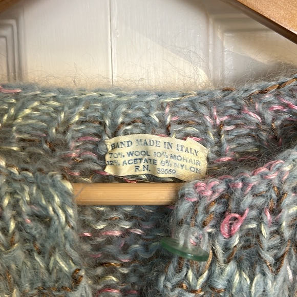 Vintage 1960 Wool and Mohair Cardigan - Picture 5 of 11